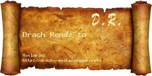 Drach Renáta névjegykártya